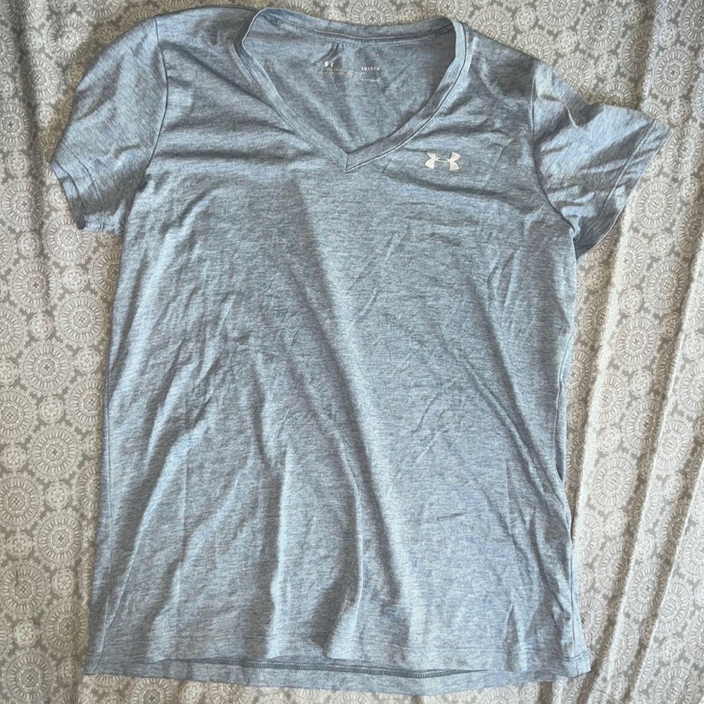 Blue/grey UA v-neck
